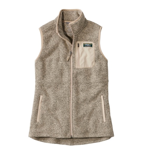 Women's L.L.Bean Sweater Fleece Long Vest. Size medium. - Picture 6 of 6